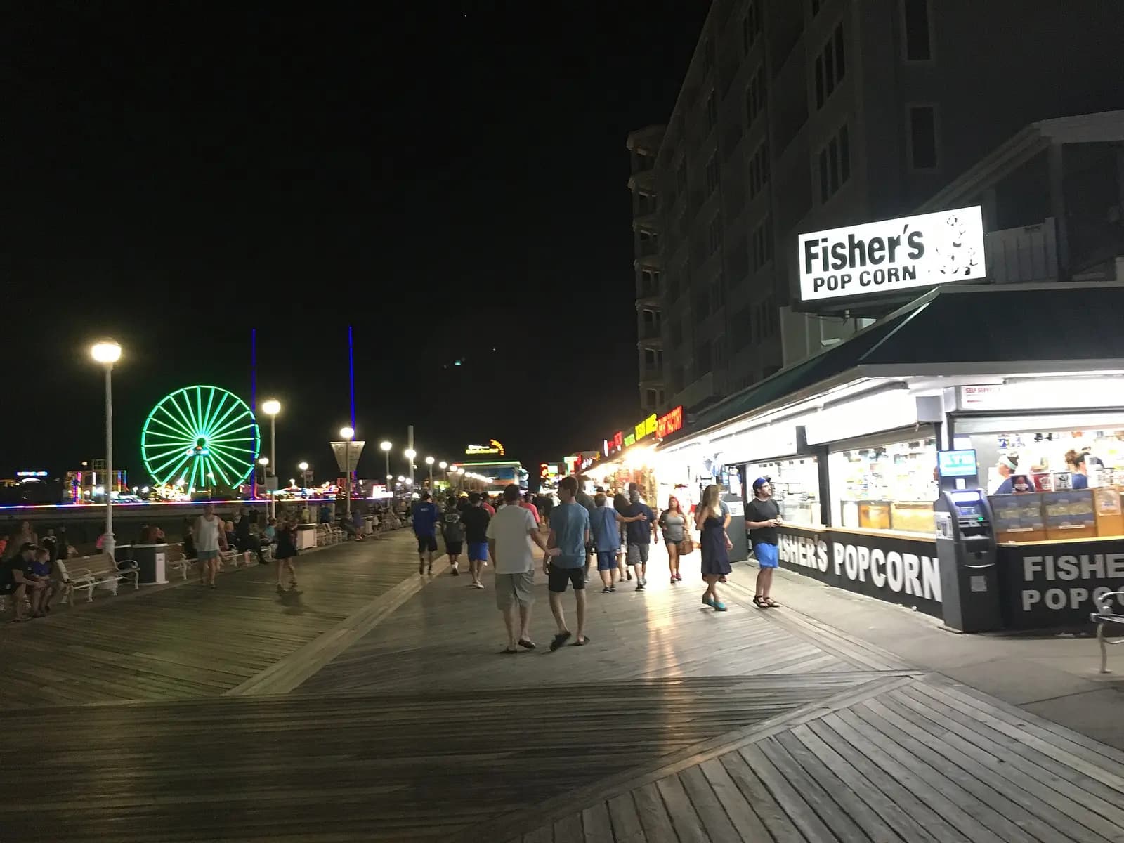 Talbot Street Boardwalk at Night